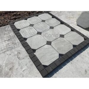 Octanic Diamonds walkway Slabs (400mmx400mmx50mm) - Light Grey