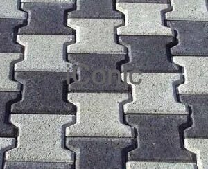 Double T Paver (200mmx160mmx60mm) Hydraulic Press - Charcoal