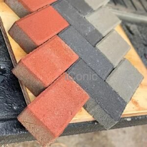 Rectangular Block Pavers (200mmx100mmx60mm) Hydraulic Press - Red