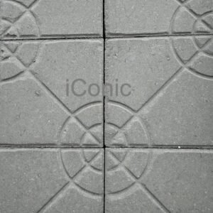 The Amazon Circular Paving slab (250mmx250mmx60mm) -Carbon Gray
