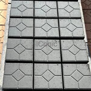 The Octanic Diamond Paving Slab (250mmx250mmx60mm) -Charcoal