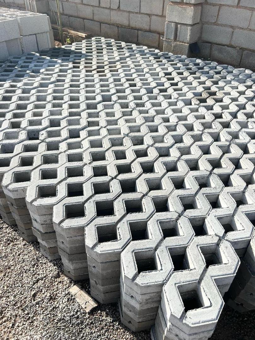 Grass Block Pavers (400mm x 200mm x 60mm- Light Grey in Kampala Uganda