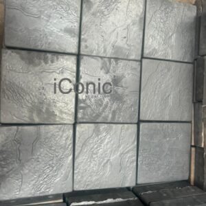 Paving Slab Cobbles (200mm x 200mm x 50mm) - Black (24 Pcs/M2)