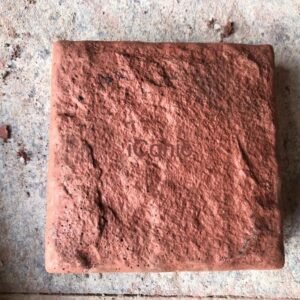 Rock finish slate slab (150mmx150mmx50mm) -Red