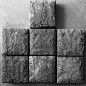 Rock slate slabs (150mmx150mmx50mm) - Charcoal