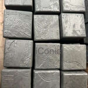 Cobblestones (100mm x 100mm x 50mm)- Charcoal (100 Pcs/M2) SKU019