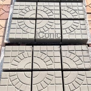 The Amazon Setting Paving Slab (250mmx250mmx60mm)- Light Gray
