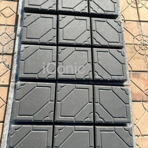 The Amazon Walk Paving Slab (250mmx250mmx60mm)- Carbon Gray