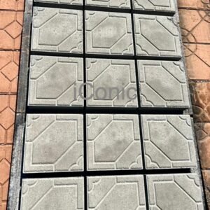 The Amazon Walk Paving Slab (250mmx250mmx60mm)-Light Gray