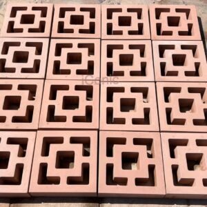 Island Breeze Blocks (300mmx300mmx70mm) -Red