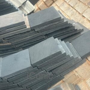 Square Paving Slab Pavers (400mm x 400mm x 50mm) - Black(6 Pcs/M2)