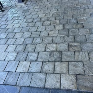 Walk Way Paving Slabs Cobbles (200mm x 200mm x 50mm) - Charcoal (24 Pcs/M2)