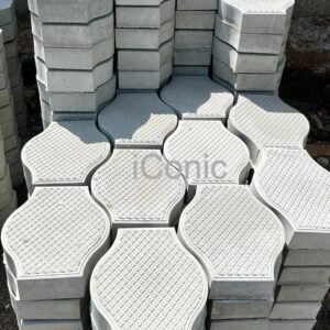 Pot Wave Smart Paver (285mmx225mmx60mm)-Light Grey