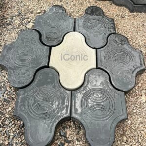 Twin Belly Smart Paver (300mmx200mmx50mm)-Black