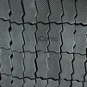 Zig Zag Smart Paver (270mmx130mmx60mm) - Black