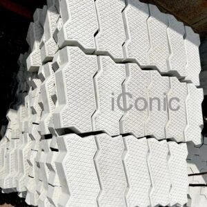 Zig Zag Smart Paver (270mmx130mmx60mm) - Light Grey