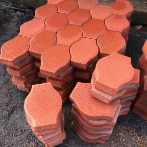 Pot Wave Smart Paver (285 x 225 x 60mm)-Coral Red (20M2) in Kampala Uganda
