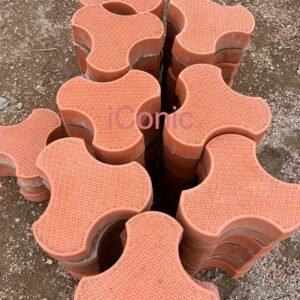 The Pelican Star Smart Paver (220mmx220mmx60mm)-Coral Red