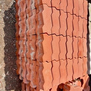 Zig Zag Smart Paver (270x 130x 60mm) - Coral Red (36M2) in Kampala Uganda