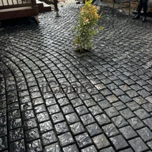 Old Rock Concrete Cobblestones(120mmx120mmx40mm) in Rock Rugged finish -Black 69 SQM SKU017