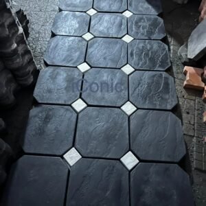 Octanic Diamonds walkway Slabs (400mmx400mmx50mm) - Black
