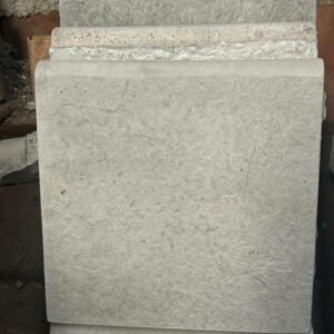 Bullnose Slate Pool Coping (255mm x 255mm x 45mm)- Natural Grey