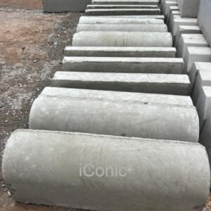 Curved Divider Kerbstone 2FT (H 215 x D 130 x L 610mm) SKU090B