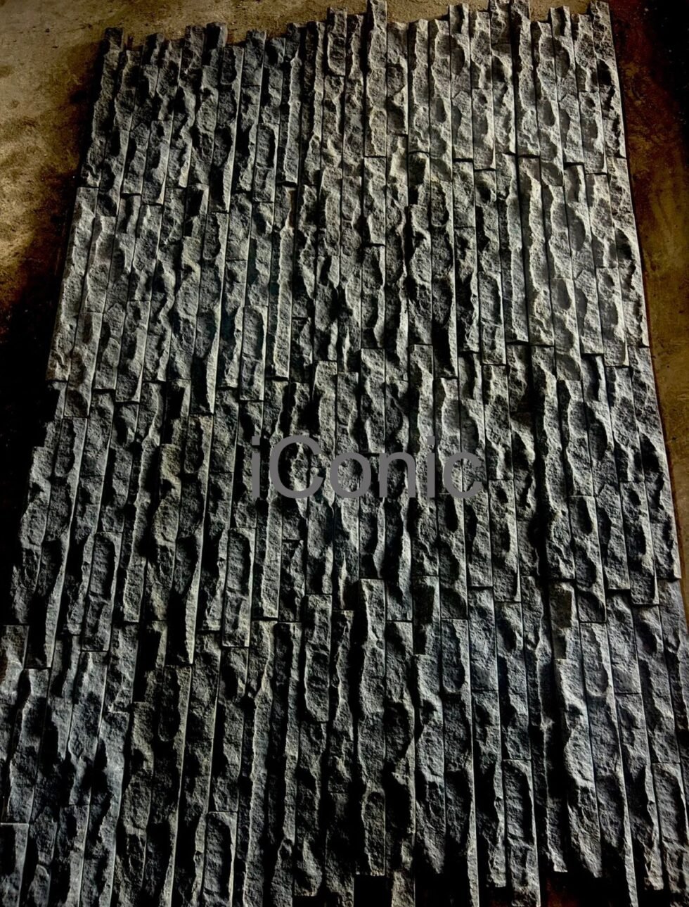 iConic interlocking rock wall Claddings - Black 13Pcs/ Sqm SKU20072 ...