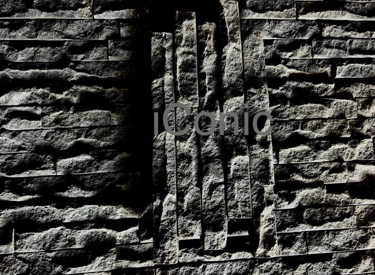 iConic interlocking rock wall Claddings - Black 13Pcs/ Sqm SKU20072 ...