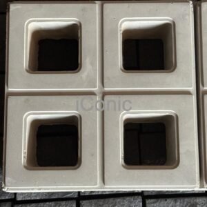 Four Seasons Breeze Blocks (300mmx300mmx80mm) -11Pcs/SQM Grey SKU0646
