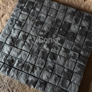New Rock Cobblestones (100mmx100mmx50mm) in Rock finish -Black 100SQM SKU0100
